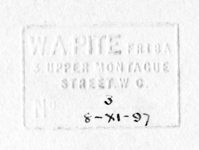 Pite - practice stamp
Hand stamp with a date of 8th Nov 1897
